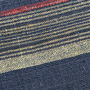 段熨斗目柄の紬