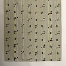 黄緑色の琉球柄の紬