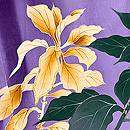 紅葉した鶏頭の訪問着