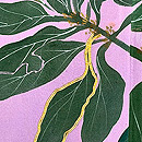 紅葉した鶏頭の訪問着