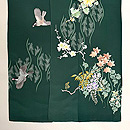 立涌に四季の花々の付下