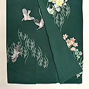 立涌に四季の花々の付下