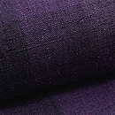 紫色グラデーションと黒の格子結城紬