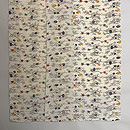 吹き寄せ文様京紅型小紋着物