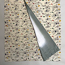 吹き寄せ文様京紅型小紋着物