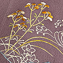 草花と波間に遊ぶ兎文様一つ紋色留