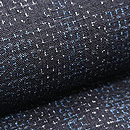 変わり幾何学模様本場結城単衣