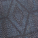 変わり幾何学模様本場結城単衣