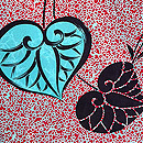 梅紋に葵の小紋袷