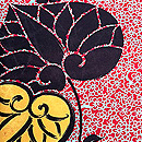 梅紋に葵の小紋袷