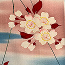 ぼかしに桜文様の小紋