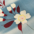 ぼかしに桜文様の小紋