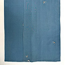 柳に燕文様の単衣小紋