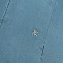 柳に燕文様の単衣小紋