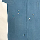 柳に燕文様の単衣小紋