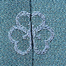 柳に燕文様の単衣小紋