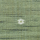 サリーから着物へ　蓬色にベージュ作り土文様のサリー　