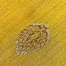 サリーから着物へ 辛子色菩提樹文のサリー