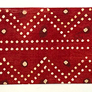 インド更紗 ドット柄の名古屋帯　前柄