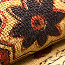 インド更紗 星にゾウさんの名古屋帯　質感・風合