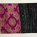 サリーの接ぎ名古屋帯　前柄