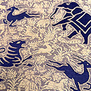 茜色花織の名古屋帯　質感・風合