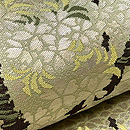 柳に桜文の織り名古屋帯 質感・風合