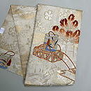 「松風」文様刺繍の袋帯 帯裏