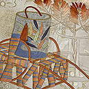 「松風」文様刺繍の袋帯 質感・風合