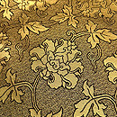 二重蔓中牡丹唐草金蘭袋帯 龍村晋作 質感・風合