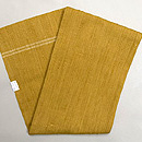 縦節紬辛子色の名古屋帯 浦野理一作 帯裏
