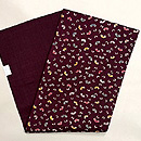 縦節紬小蝶文様の名古屋帯 浦野理一作 帯裏