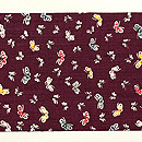 縦節紬小蝶文様の名古屋帯 浦野理一作 前柄