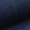 縦節紬微塵格子の名古屋帯　質感・風合