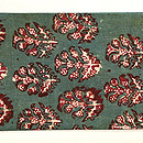 銀通しサリーの名古屋帯　前柄