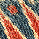 カリマンタン絣文の名古屋帯　質感・風合