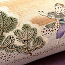 浜辺文継ぎの名古屋帯　質感・風合