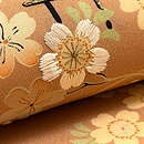 間垣に桜文様の名古屋帯　質感・風合