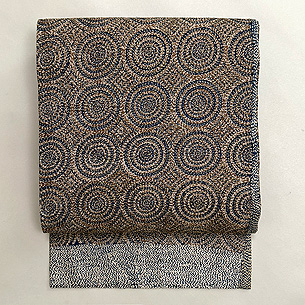 ドット文のカンタワーク名古屋帯