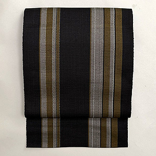 黒八の名古屋帯 西条吉広作