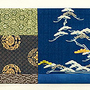 桜に松江戸裂の寄せ名古屋帯　前柄