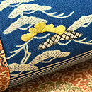 桜に松江戸裂の寄せ名古屋帯　質感・風合