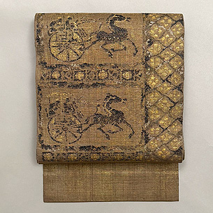 しょうざん製 馬車の図　袋帯