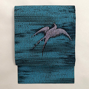 絞りに燕の名古屋帯