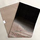 暈しに梅の名古屋帯 帯裏