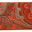 黒地カシミールの名古屋帯 前柄