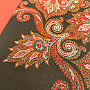 黒地カシミールの名古屋帯 質感・風合