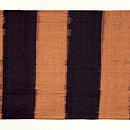 横太縞の名古屋帯 前柄