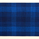 格子文本場結城の名古屋帯 前柄