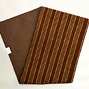 茶の縦格子名古屋帯 帯裏